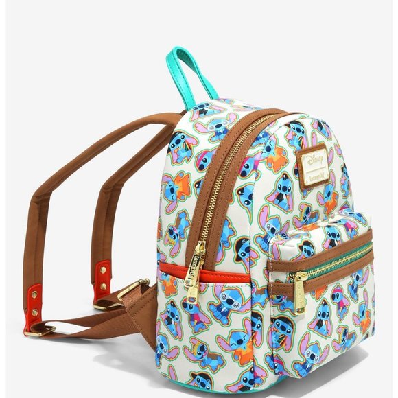 Price firm $ Loungefly Disney Lilo & Stitch Mini Backpack Allover print - Picture 2 of 4
